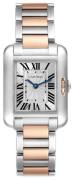 Cartier Tank Anglaise Dameklokke W5310036 Sølvfarget/18 karat rosé