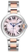 Cartier Ballon Blue Dameklokke W6920098 Rosa/18 karat rosé gull Ø33