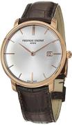 Frederique Constant Classics Herreklokke FC-306V4S9 Sølvfarget/Lær