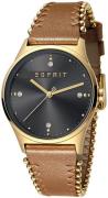 Esprit 99999 Dameklokke ES1L032L0035 Sort/Gulltonet stål Ø34 mm