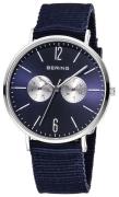 Bering Classic Herreklokke 14240-507 Blå/Tekstil Ø40 mm