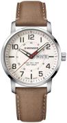 Wenger 99999 Herreklokke 01.1541.103 Beige/Lær Ø42 mm