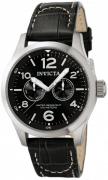 Invicta I-Force Military Herreklokke 0764 Sort/Lær Ø48 mm