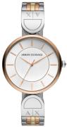 Armani Exchange Brooke Dameklokke AX5381 Sølvfarget/Stål Ø38 mm