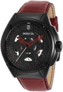 Invicta Jason Taylor Herreklokke 33214 Sort/Lær Ø46 mm