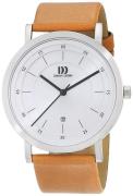 Danish Design Dress Herreklokke 3314529 Sølvfarget/Lær Ø42 mm