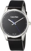 Calvin Klein 99999 Herreklokke K8S211C1 Sort/Lær Ø40 mm