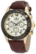 Invicta Speedway Herreklokke 10709 Champagnefarget/Lær Ø43 mm