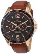 Tommy Hilfiger Sport Herreklokke 1791367 Brun/Lær Ø46 mm