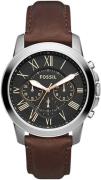 Fossil Grant Herreklokke FS5390SET Sort/Lær Ø44 mm