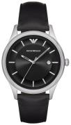 Emporio Armani Herreklokke AR11020 Dress Sort/Lær Ø43 mm