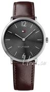 Tommy Hilfiger Herreklokke 1710352 Ultra Slim Grå/Lær Ø40 mm