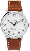 Timex Herreklokke TW2T27500 Hvit/Lær Ø40 mm