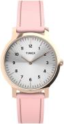 Timex Dameklokke TW2U22700 Norway Sølvfarget/Lær Ø34 mm