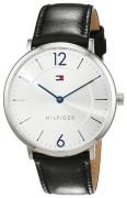 Tommy Hilfiger Herreklokke 1710351 Ultra Slim Sølvfarget/Lær Ø40 mm