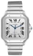 Cartier Herreklokke WSSA0018 Santos De Hvit/Stål