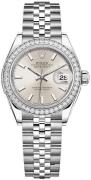 Rolex Dameklokke 279384RBR-0007 Lady-Datejust 28 Sølvfarget/Stål