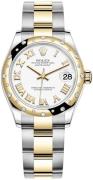 Rolex Dameklokke 278343RBR-0001 Datejust 31 Hvit/18 karat gult gull