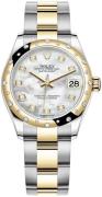 Rolex Dameklokke 278343RBR-0027 Datejust 31 Hvit/18 karat gult gull