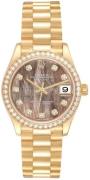 Rolex Dameklokke 278288RBR-0032 Datejust 31 Sort/18 karat gult gull