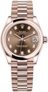 Rolex Dameklokke 278245-0016 Datejust 31 Brun/18 karat rosé gull