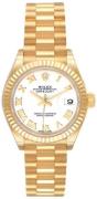 Rolex Dameklokke 279178-0029 Lady-Datejust 28 Hvit/18 karat gult gull