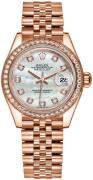 Rolex Dameklokke 279135RBR-0019 Lady-Datejust 28 Hvit/18 karat rosé