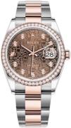 Rolex Dameklokke 126281RBR-0014 Datejust 36 Brun/18 karat rosé gull