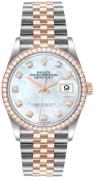 Rolex Dameklokke 126281RBR-0009 Datejust 36 Hvit/18 karat rosé gull