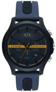 Armani Exchange Herreklokke AX2441 Hampton Blå/Gummi Ø46 mm