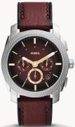 Fossil Herreklokke FS5884 Machine Brun/Lær Ø42 mm