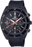 Casio Herreklokke EFV-590PB-1AVUEF Edifice Sort/Gummi Ø44 mm