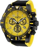 Invicta Herreklokke 33218 Jason Taylor Gul/Gummi Ø51 mm