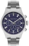 Nautica Herreklokke NAPSTB009 Blå/Stål Ø44 mm