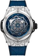 Hublot Herreklokke 415.NX.7179.VR.MXM18 Big Bang 45Mm Blå/Gummi Ø45