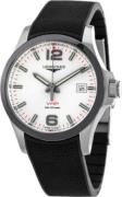 Longines Herreklokke L3.729.4.76.9 Conquest V.H.P. Sølvfarget/Gummi