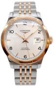 Longines Dameklokke L2.321.5.76.7 Record Sølvfarget/18 karat rosé