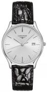 Longines Herreklokke L4.859.4.72.2 Grande Classique Sølvfarget/Lær