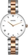 Rado R22850023 Coupole Hvit/Rose-gulltonet stål Ø33 mm