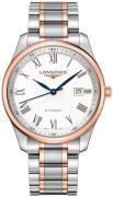 Longines Herreklokke L2.893.5.11.7 Master Hvit/18 karat rosé gull