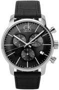 Calvin Klein Herreklokke K2G271C3 City Sort/Lær Ø43 mm