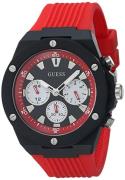 Guess Herreklokke GW0268G2 Poseidon Sort/Gummi Ø47 mm