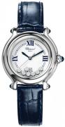 Chopard Dameklokke 278238-3006 Happy Sport Hvit/Lær Ø32 mm