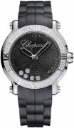 Chopard Dameklokke 278551-3004 Happy Sport Sort/Gummi Ø36 mm