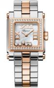 Chopard Dameklokke 278516-6004 Happy Sport Hvit/Stål Ø27 mm