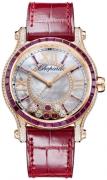 Chopard Dameklokke 274891-5004 Happy Sport Lær Ø36 mm