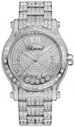 Chopard Dameklokke 274891-1006 Happy Sport Sølvfarget/18 karat hvitt