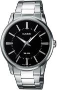 Casio Herreklokke MTP-1303PD-1A Sort/Stål Ø40 mm