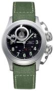 Hamilton Herreklokke H77746933 Khaki Sort/Lær Ø43 mm