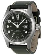 Hamilton Herreklokke H70555863 Khaki Field Sort/Lær Ø42 mm